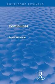 Continuities (Routledge Revivals) book cover