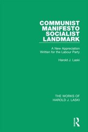 Communist Manifesto (Works of Harold J. Laski): Socialist Landmark book cover