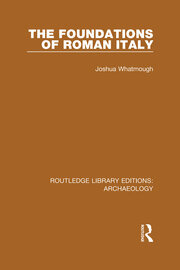 The Foundations of Roman Italy book cover