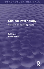 Clinical Psychology: Research and Developments book cover