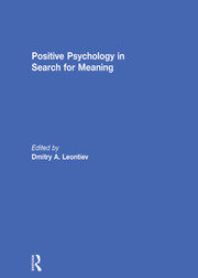Positive Psychology in Search for Meaning book cover