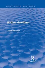Nadine Gordimer (Routledge Revivals) book cover