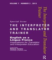 English as a Lingua Franca: Implications for Translator and Interpreter Education book cover