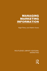 Managing Marketing Information (RLE Marketing) book cover