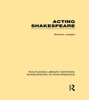 Acting Shakespeare book cover