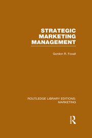 Strategic Marketing Management (RLE Marketing) book cover