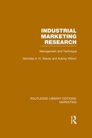 Industrial Marketing Research (RLE Marketing): Management and Technique book cover