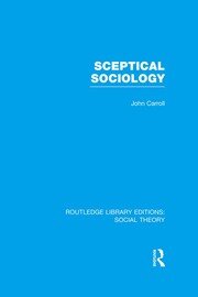 Sceptical Sociology (RLE Social Theory) book cover