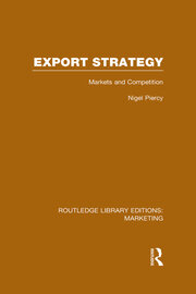 Export Strategy: Markets and Competition (RLE Marketing) book cover
