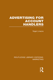 Advertising for Account Holders (RLE Marketing) book cover