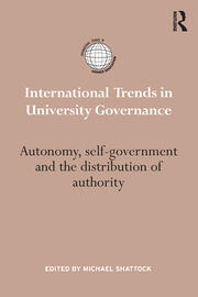 International Trends in University Governance: Autonomy, self-government and the distribution of authority book cover