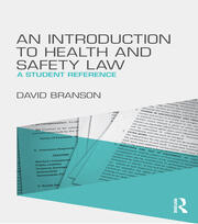 An Introduction to Health and Safety Law: A Student Reference book cover