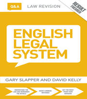 Q&A English Legal System book cover