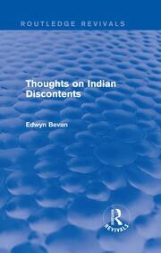 Thoughts on Indian Discontents (Routledge Revivals) book cover