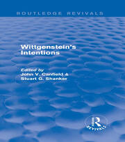 Wittgenstein's Intentions (Routledge Revivals) book cover