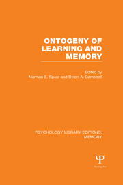 Ontogeny of Learning and Memory (PLE: Memory) book cover