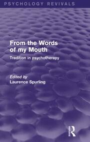 From the Words of my Mouth: Tradition in Psychotherapy book cover