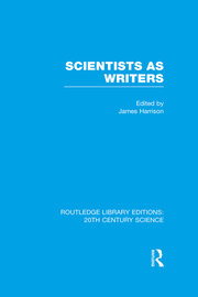Scientists as Writers book cover