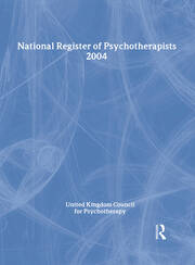 National Register of Psychotherapists 2004 book cover