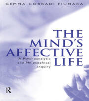 The Mind's Affective Life: A Psychoanalytic and Philosophical Inquiry book cover