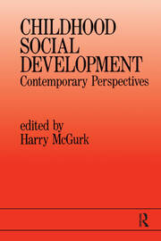 Childhood Social Development: Contemporary Perspectives book cover