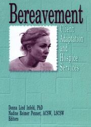 Bereavement: Client Adaptation and Hospice Services book cover