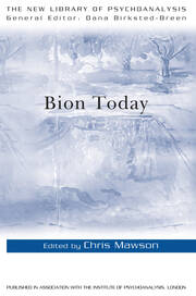 Bion Today book cover