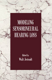 Modeling Sensorineural Hearing Loss book cover