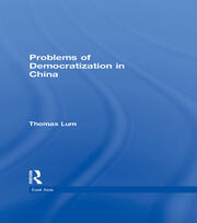 Problems of Democratization in China book cover