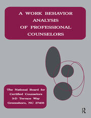 A Work Behavior Analysis Of Professional Counselors book cover