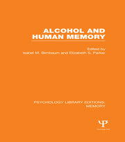 Alcohol and Human Memory (PLE: Memory) book cover