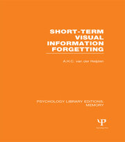 Short-term Visual Information Forgetting (PLE: Memory) book cover