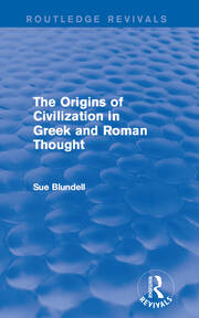 The Origins of Civilization in Greek and Roman Thought (Routledge Revivals) book cover