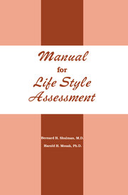 Manual For Life Style Assessment book cover