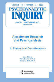 Attachment Research and Psychoanalysis: Psychoanalytic Inquiry, 19.4 book cover