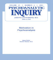 Motivation and Psychoanalysis: Psychoanalytic Inquiry, 21.5 book cover