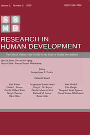 Successful Aging: A Special Issue of research in Human Development book cover
