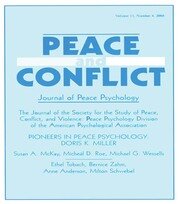 Pioneers in Peace Psychology: Doris K. Miller: A Special Issue of Peace and Conflict: Journal of Peace Psychology book cover