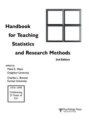 Handbook for Teaching Statistics and Research Methods book cover
