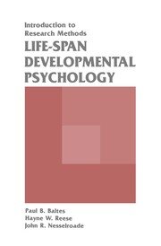 Life-span Developmental Psychology: Introduction To Research Methods book cover