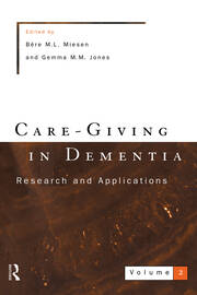 Care-Giving In Dementia 2 book cover