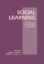 Social Learning: Psychological and Biological Perspectives book cover