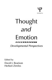 Thought and Emotion: Developmental Perspectives book cover