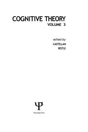 Cognitive Theory: Volume 3 book cover