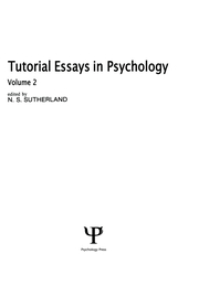 Tutorial Essays in Psychology: Volume 2 book cover