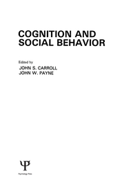 Cognition and Social Behavior book cover