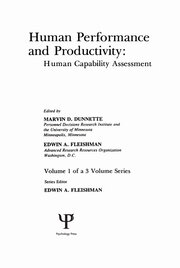Human Performance and Productivity: Volumes 1, 2, and 3 book cover