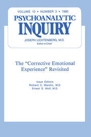 The Corrective Emotional Experience Revisited: Psychoanalytic Inquiry, 10.3 book cover