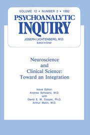 Neuroscience: Psychoanalytic Inquiry, 12.3 book cover