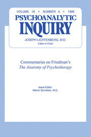 Commentaries: Psychoanalytic Inquiry, 16.4 book cover